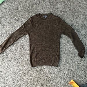Brown Ribbed Sweater